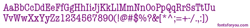 KeyboardCondensedSsiCondensed-fontti – violetit fontit valkoisella taustalla