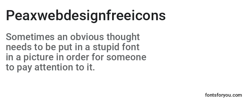 Peaxwebdesignfreeicons Font