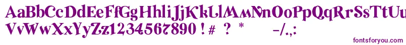 RelicRegular Font – Purple Fonts on White Background