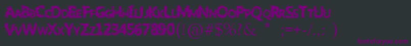 SlumlordEviction Font – Purple Fonts on Black Background