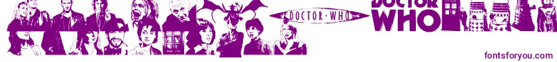 DoctorWho2006-fontti – violetit fontit