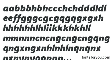 PfhighwaysansproBlackitalic font – zulu Fonts