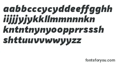 PfhighwaysansproBlackitalic font – rwanda Fonts