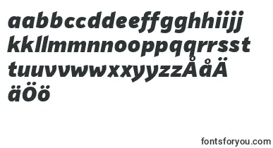 PfhighwaysansproBlackitalic font – swedish Fonts