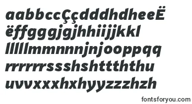 PfhighwaysansproBlackitalic font – albanian Fonts