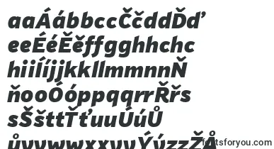 PfhighwaysansproBlackitalic font – czech Fonts