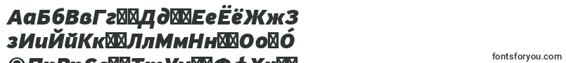 Шрифт PfhighwaysansproBlackitalic – башкирские шрифты