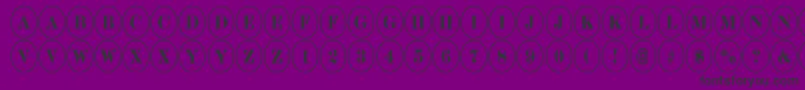 ADiscoserifnr Font – Black Fonts on Purple Background