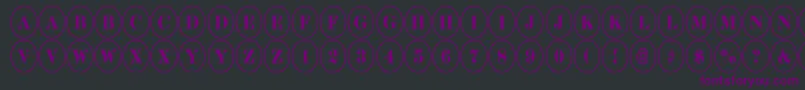 ADiscoserifnr Font – Purple Fonts on Black Background