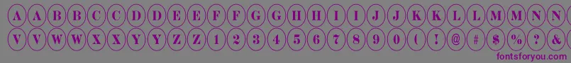 ADiscoserifnr Font – Purple Fonts on Gray Background