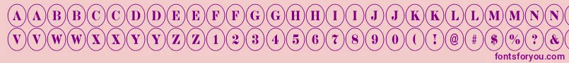 ADiscoserifnr Font – Purple Fonts on Pink Background