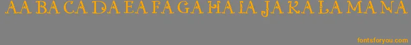 KualamanpaFont Font – Orange Fonts on Gray Background