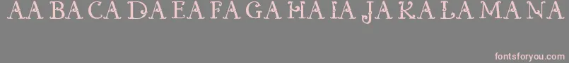 KualamanpaFont Font – Pink Fonts on Gray Background