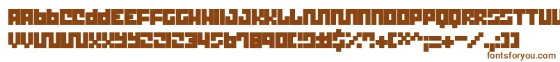 TrickThik Font – Brown Fonts on White Background