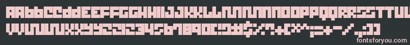 TrickThik Font – Pink Fonts on Black Background