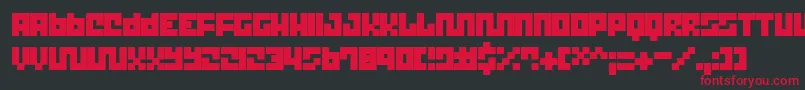 TrickThik Font – Red Fonts on Black Background