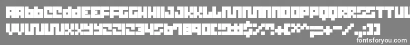 TrickThik Font – White Fonts on Gray Background