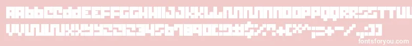Шрифт TrickThik – белые шрифты на розовом фоне