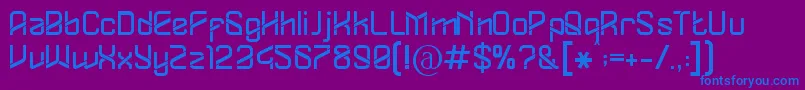 Dylovastuff Font – Blue Fonts on Purple Background