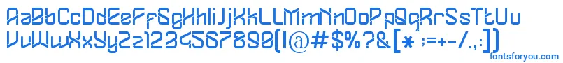 Шрифт Dylovastuff – синие шрифты на белом фоне