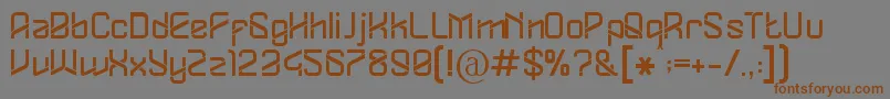 Dylovastuff Font – Brown Fonts on Gray Background