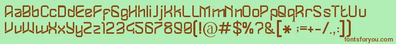 Шрифт Dylovastuff – коричневые шрифты на зелёном фоне