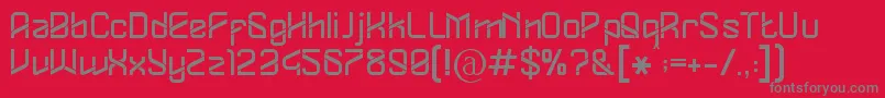 Dylovastuff Font – Gray Fonts on Red Background