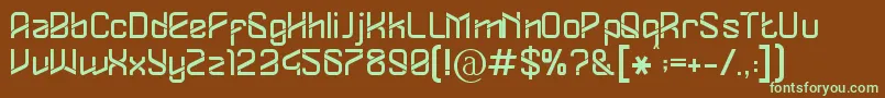 Dylovastuff Font – Green Fonts on Brown Background