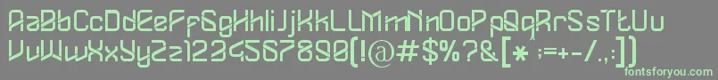 Шрифт Dylovastuff – зелёные шрифты на сером фоне