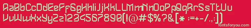 Dylovastuff Font – Green Fonts on Red Background