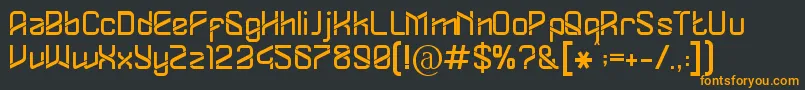 Dylovastuff Font – Orange Fonts on Black Background