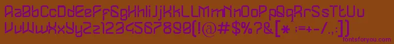Шрифт Dylovastuff – фиолетовые шрифты на коричневом фоне