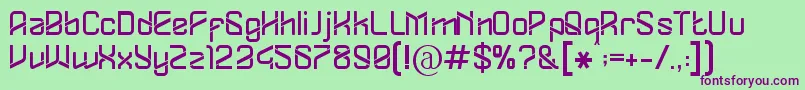Dylovastuff Font – Purple Fonts on Green Background