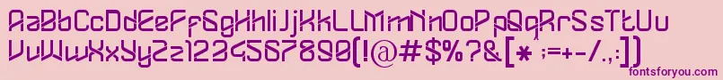 Dylovastuff Font – Purple Fonts on Pink Background