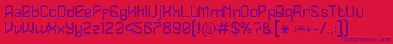 Dylovastuff Font – Purple Fonts on Red Background