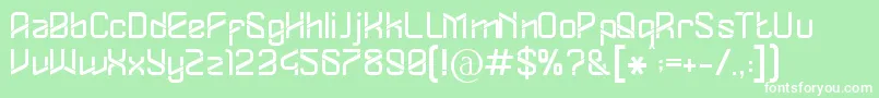 Dylovastuff Font – White Fonts on Green Background