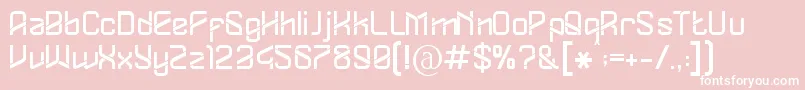 Dylovastuff Font – White Fonts on Pink Background