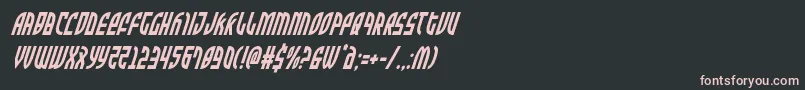 Zoneridercondital Font – Pink Fonts on Black Background