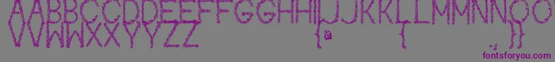 Kaori Font – Purple Fonts on Gray Background