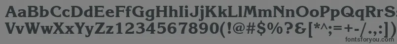Korinnablackett Font – Black Fonts on Gray Background