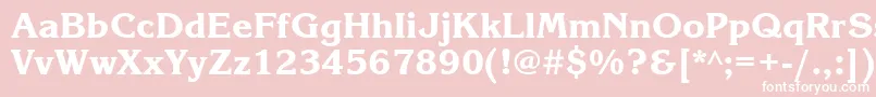 Korinnablackett Font – White Fonts on Pink Background