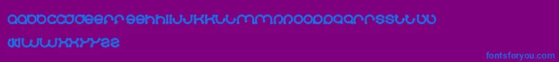 Skateboard Font – Blue Fonts on Purple Background