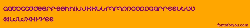 Skateboard Font – Purple Fonts on Orange Background