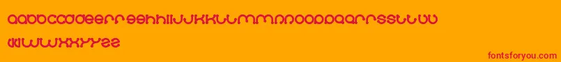 Skateboard Font – Red Fonts on Orange Background