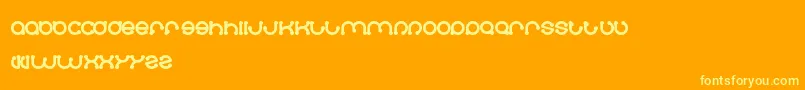 Skateboard Font – Yellow Fonts on Orange Background