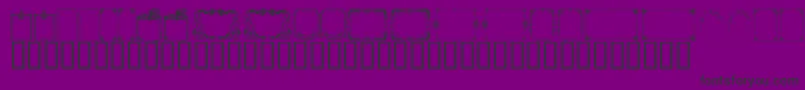 fuente KrChristmasFrames – Fuentes Negras Sobre Fondo Morado