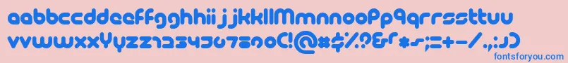 Picoblackal Font – Blue Fonts on Pink Background