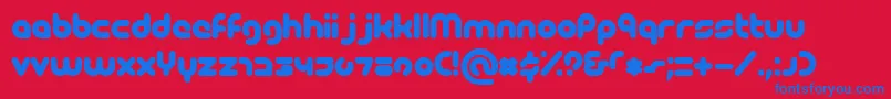 Picoblackal Font – Blue Fonts on Red Background