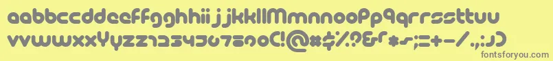 Picoblackal Font – Gray Fonts on Yellow Background