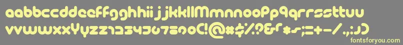 Picoblackal Font – Yellow Fonts on Gray Background